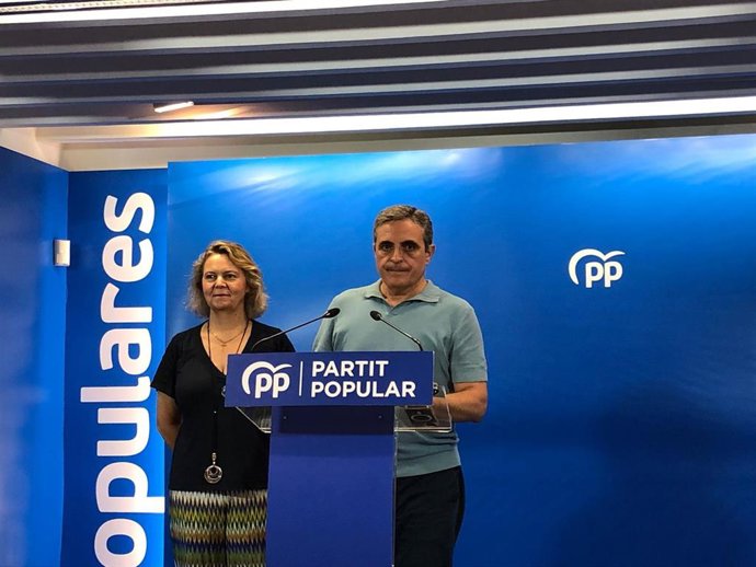 El cabeza de lista del PP al Congreso por Baleares, José Vicente Marí, este martes.