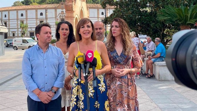 Patricia Rueda, candidata de Vox al Congreso por Málaga, en rueda de prensa