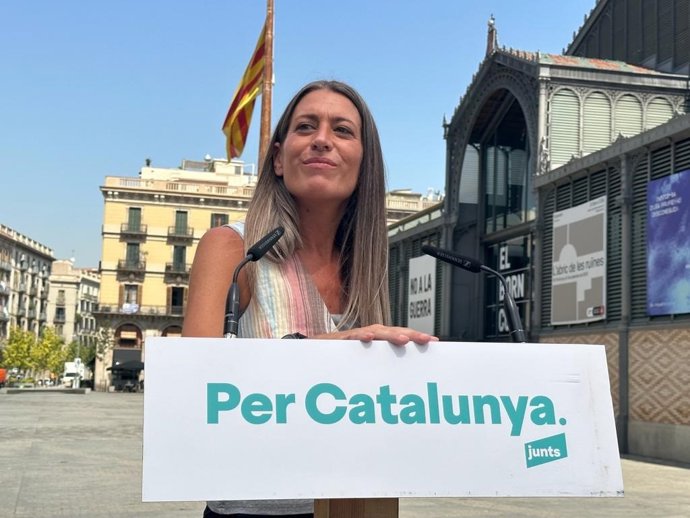 La candidata de Junts al Congreso por Barcelona, Míriam Nogueras