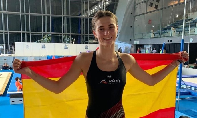 La saltadora española Ana Carvajal