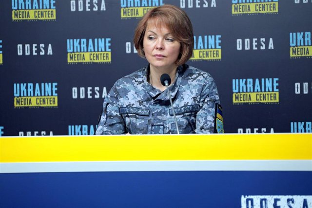 Archivo - La portavoz de las Fuerzas de Defensa del Sur del Ejército de Ucrania, Natalia Humeniuk.