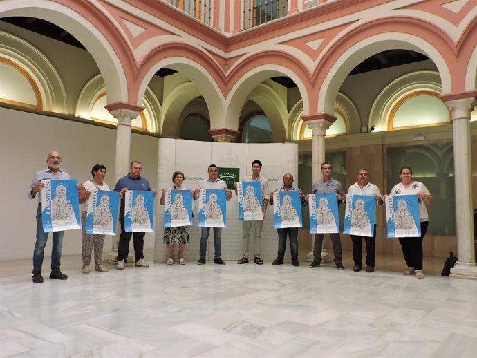Presentación del cartel de las fiestas patronales de Benacazón en la Casa de la Provincia de la Diputación de Sevilla.