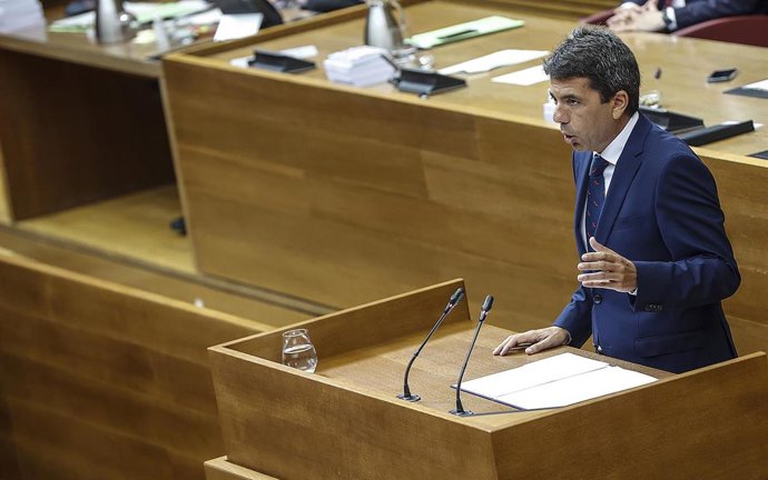 El presidente de la Generalitat valenciana, Carlos Mazón, 