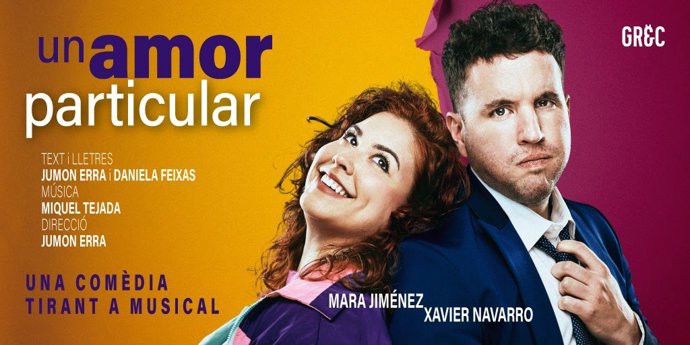 Cartell de l'obra 'Un amor particular' del Teatre Condal de Barcelona
