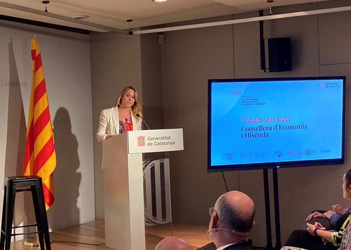La consellera d'Economia i Hisenda de la Generalitat, Natlia Mas.