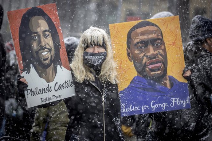 Archivo - Imagen de archivo de una manifestación en Estados Unidos contra la violencia policial