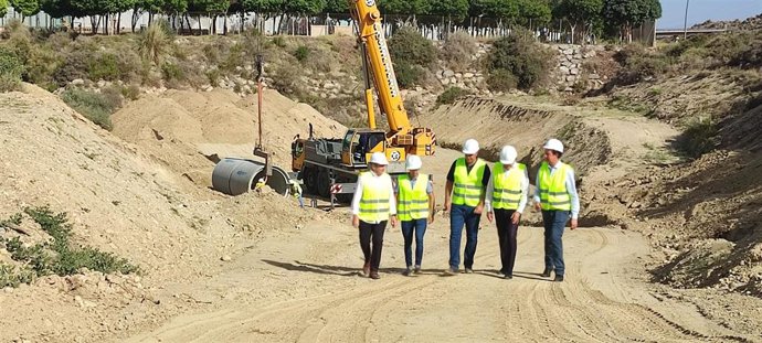Visita técnica a las obras de enlace de Viator (Almería).