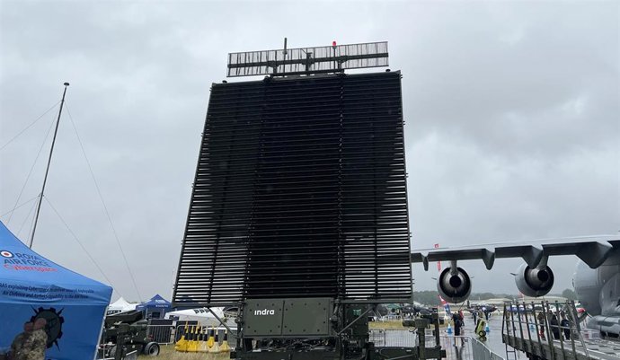 Archivo - El radar 'Lanza 3D' de Indra que ha desplegado la Royal Air Force de Reino Unido