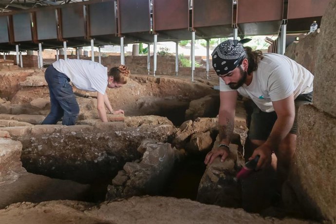 Excavaciones en la Casa del Anfiteatro de Mérida