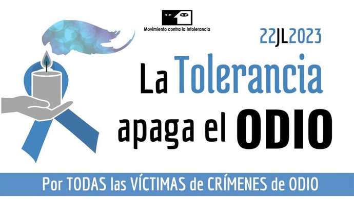 Cartel de la campaña 'La tolerancia apaga el odio'.