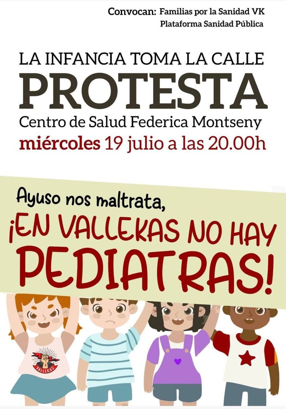 Cartel de la protesta