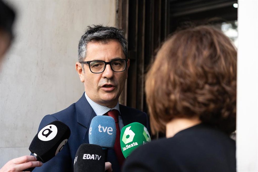 Archivo - El ministro de la Presidencia, Relaciones con las Cortes y Memoria Democrática, Félix Bolaños. Archivo.