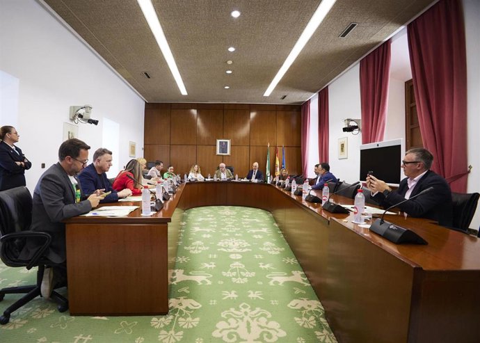 Reunión de la Junta de Portavoces del Parlamento andaluz.