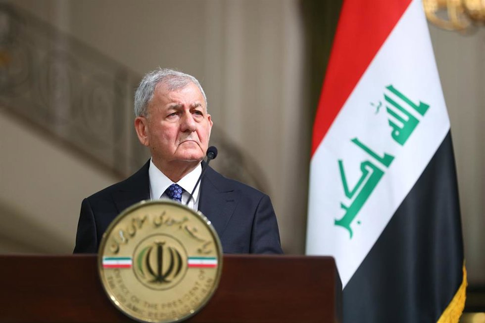 Archivo - El presidente de Irak, Abdul Latif Rashid