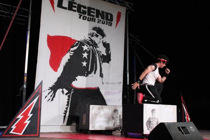 Espectáculo 'The Legend' de Cultura Abierta UNIA en La Rábida (Huelva).