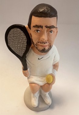 La figura de 'caganer' del tenista Carlos Alcaraz