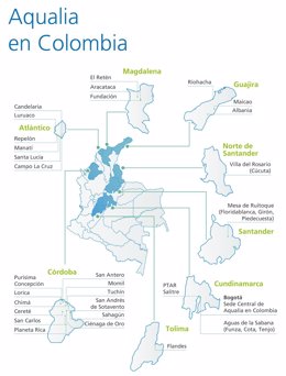 Presencia de Aqualia en Colombia