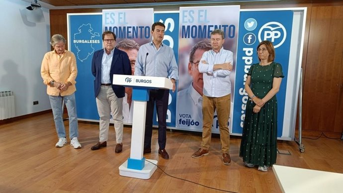 Los candidatos del PP de Burgos al Congreso y Senado, hacen balance de la campaña electoral en la provincia.