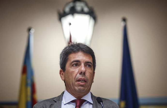 El presidente de la Generalitat valenciana, Carlos Mazón,