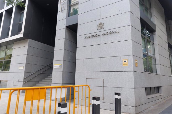 Entrada de la Audiencia Nacional, a 7 de julio de 2023, en Madrid (España). La Audiencia Nacional tiene su sede en Madrid  y es un órgano jurisdiccional único en España con jurisdicción en todo el territorio nacional, constituyendo un Tribunal centraliz