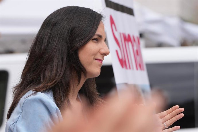 Acto electoral de Sumar en San Sebastián con la secretaria general de Podemos, Ione Belarra.