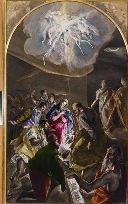 Archivo - Cuadro de El Greco 'La adoración de los pastores'
