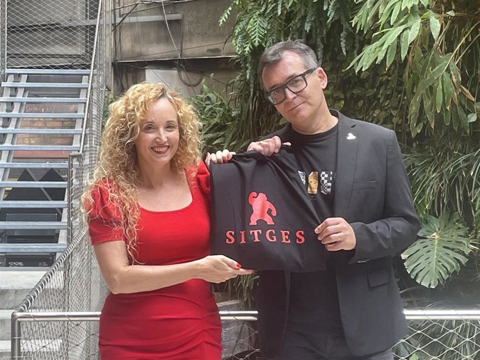 La directora de la Fundación del Festival de Sitges Mnica Garcia y el director del festival Ángel Sala