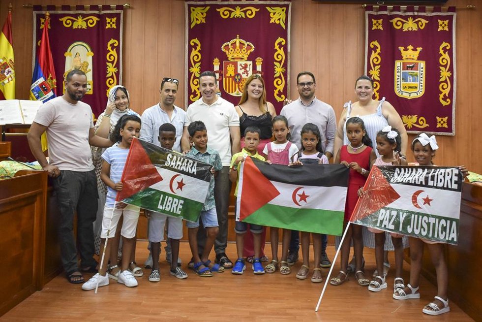 El Ayuntamiento de Los Palacios y Villafranca acoge a los niños saharauis del programa 'Verano en Paz 2023'.