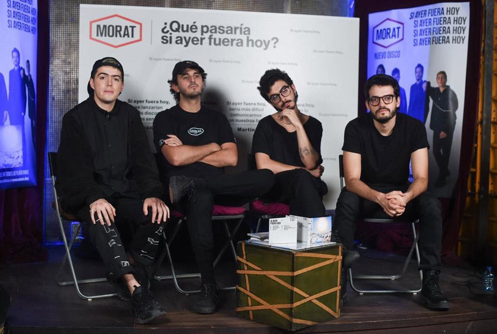 Archivo - Los integrantes del grupo colombiano de pop latino Morat en una imagen de archivo
