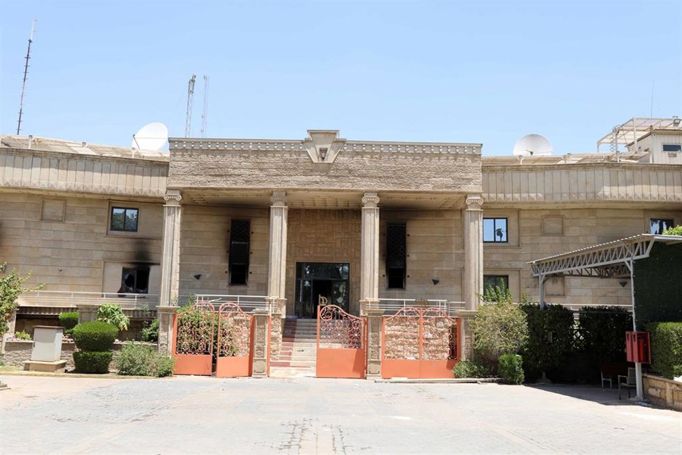 Embajada de Suecia en Bagdad tras un ataque incendiario en la madrugada