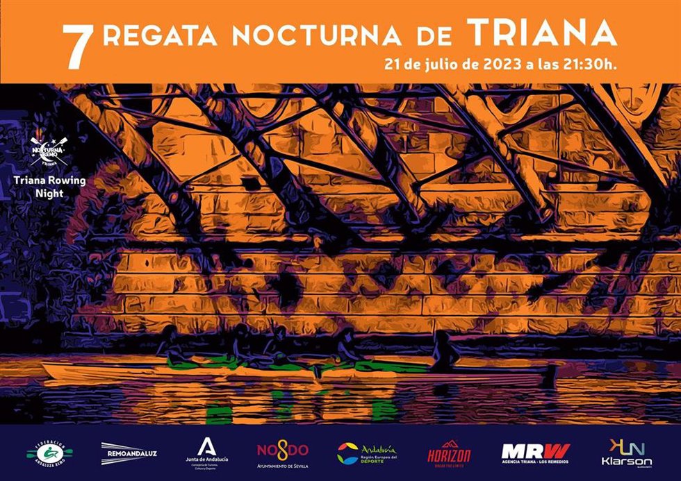La Regata Nocturna de Triana de remo acude este viernes a su cita con la Velá disputar su séptima edición