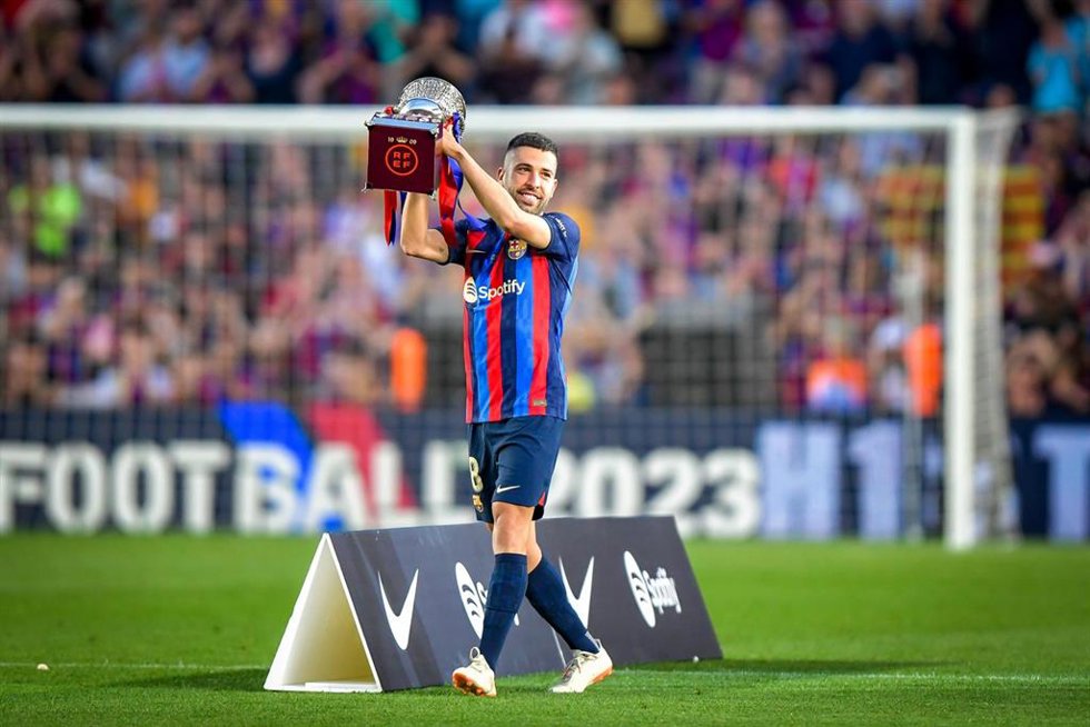 Archivo - Jordi Alba durante su último partido con el FC Barcelona