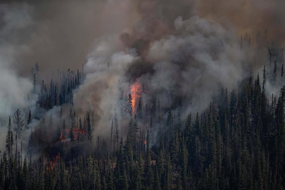 Archivo - Incendios forestales en Canadá