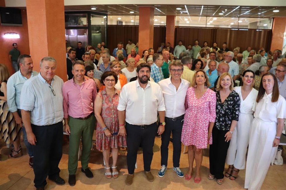 El presidente del PPRM, Fernando López Miras, en Lorca