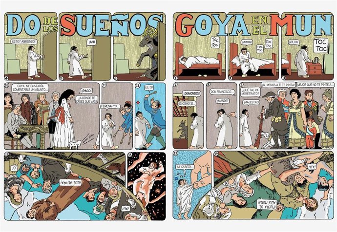 El cómic 'Goya en el mundo de los sueños', primer premio del III Certamen de Cómic organizado por Fundación Ibercaja