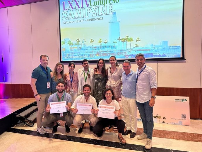 Premios a los médicos rehabilitadores del Hospital Virgen del Rocío de Sevilla.