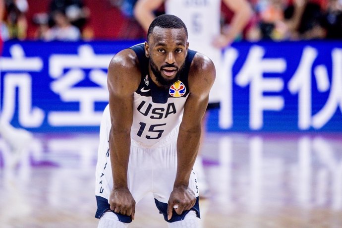 Archivo - Kemba Walker, en un partido con la selección de Estados Unidos.