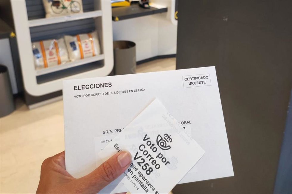 Voto por correo.