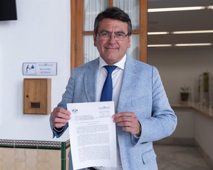 El parlamentario andaluz y candidato de Vox al Senado por Huelva, Rafael Segovia.