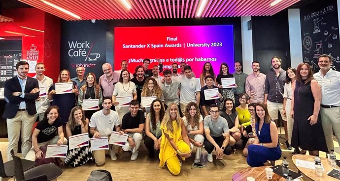 Banco Santander ha entregado los premios de su reto de emprendimiento universitario en España, Santander X Spain Award University 2023,