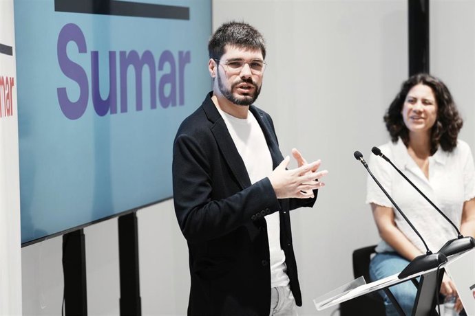 El cabeza de lista de Sumar por Bizkaia para las elecciones generales, Lander Martínez 