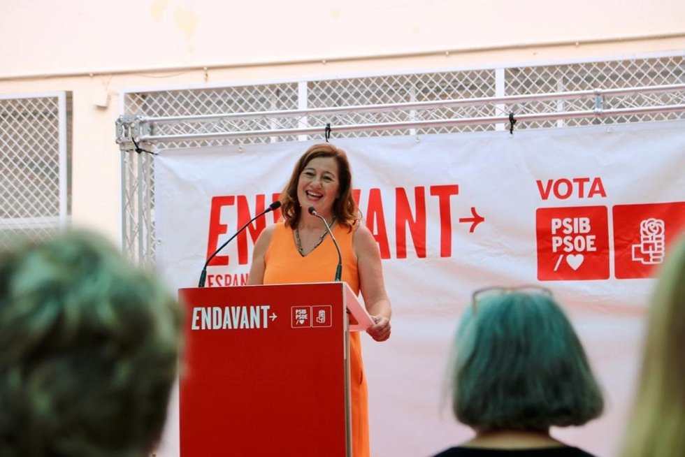 Archivo - La candidata del PSIB-PSOE al Congreso, Francina Armengol