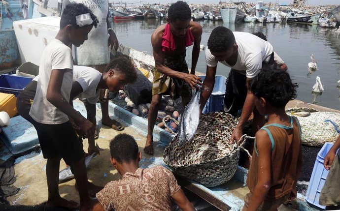 Imagen de un mercado en Yemen