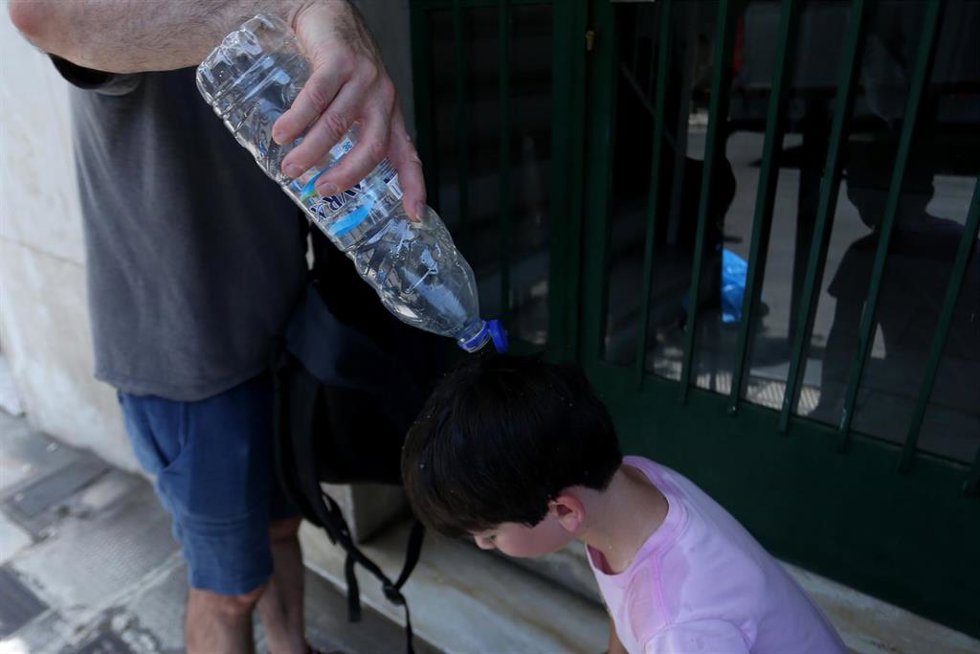 Ola de calor en Grecia 