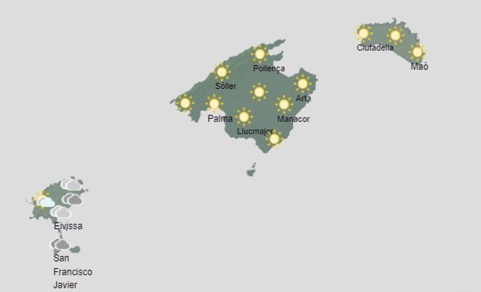 El tiempo hoy sábado, 22 de julio, en Baleares.