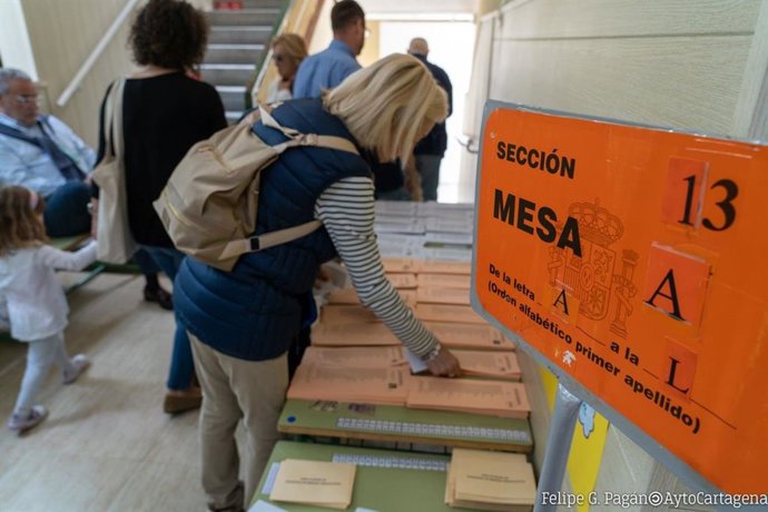 Archivo - Jornada electoral en Cartagena