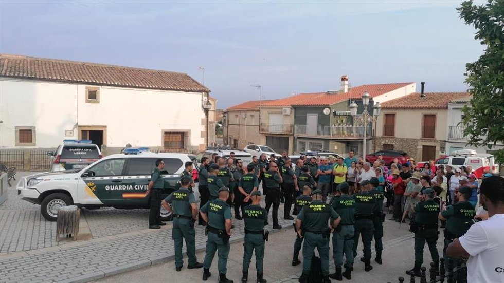 Reunión del dispositivo de búsqueda del hombre desaparecido en Plasenzuela