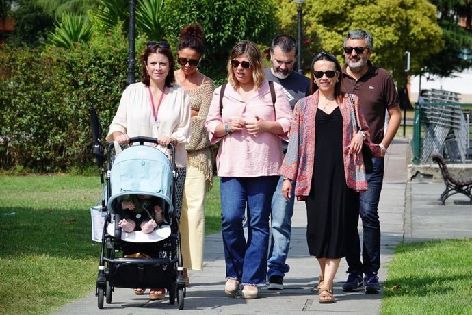 Adriana Lastra durante la jornada de reflexión.