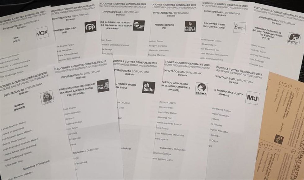 23J.- PNV cerrará campaña este viernes en Bilbao, PSE en Portugalete, EH Bildu en San Sebastián y PP en Vitoria 