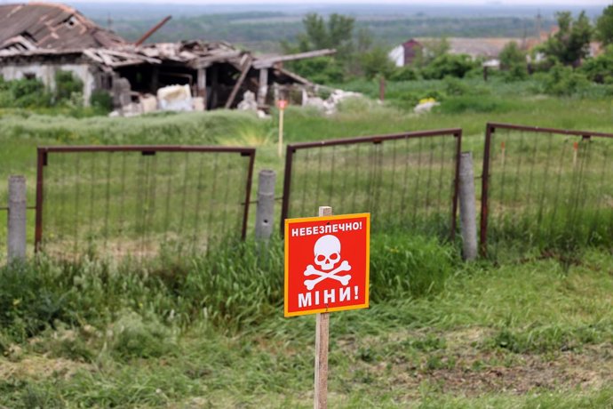 Archivo - Zona de mines a Ucrana